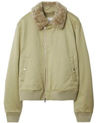 Burberry - シアリングカラー ボンバージャケット - Lyst