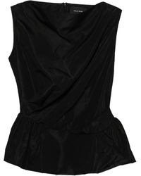 Simone Rocha - Gedrapeerde Peplum Top - Lyst