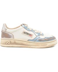 Autry - Perforated Lace-Up Sneakers - Lyst