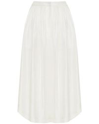 Adam Lippes - Pantalon Palazzo Athena À Design Plissé - Lyst