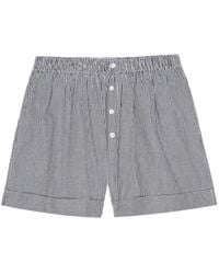 The Great - Button Gingham Shorts - Lyst