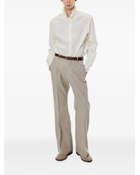MASU - Ruffled Zip-Up Shirt - Lyst