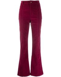 Philosophy Di Lorenzo Serafini - High-Waisted Flared Cotton Trousers - Lyst