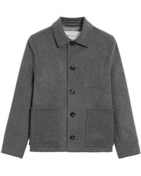 Ami Paris - Button-Down Wool And Cashmere Jacket - Lyst