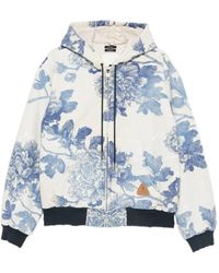 R13 - Floral-Print Hooded Jacket - Lyst