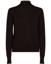 Blanca Vita - Pull Côtelé À Col Montant - Lyst