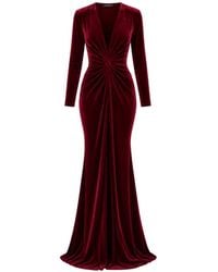 ROSERRY - Twist-Detail V-Neck Maxi Dress - Lyst