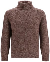 Brunello Cucinelli - Ribbed-Knit Turtleneck Wool Sweater - Lyst