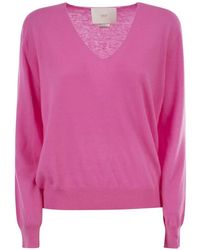 Vanisé - V-Neck Cashmere Sweater - Lyst