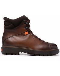 Santoni - Hiking-Boots im Used-Look - Lyst