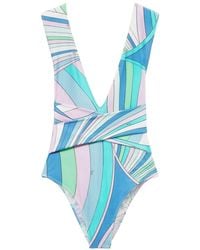 Emilio Pucci - Iride-print Swimsuit - Lyst