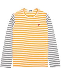 COMME DES GARÇONS PLAY - Striped Long-Sleeve T-Shirt - Lyst