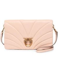 Pinko - Love Birds Quilted Shoulder Bag - Lyst