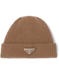 Prada - Wool And Cashmere Beanie - Lyst