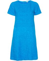 Aspesi - Linen Mini Tshirt Dress - Lyst