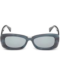 Max Mara Eyewear - Lunettes De Soleil À Monture Rectangulaire - Lyst