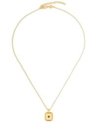 Missoma - Square-Pendant Necklace - Lyst