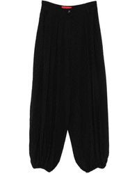 Thelatest - Textured Elasticated-Cuff Trousers - Lyst