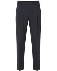 PT Torino - Pleated Turn-Up Trousers - Lyst