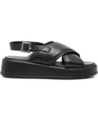 SERGIO MORETTI FIRENZE - Cross-Strap Sandals - Lyst