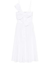 Viktor & Rolf - Bow-Detail Drape Midi Dress - Lyst