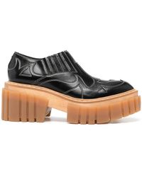 Stella McCartney - Embroidered Chunky Loafers - Lyst