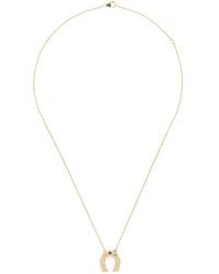 Harwell Godfrey - 18Kt Mini Horseshoe Pendant Necklace - Lyst