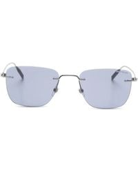 Montblanc - Rimless Rectangle Sunglasses - Lyst