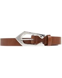 IRO - Engraved-Buckle Leather Belt - Lyst