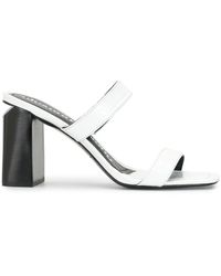 Alexander Wang 'Hayden' Pantoletten mit Kroko-Effekt - Weiß