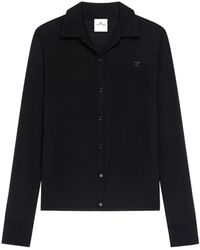 Courreges - Cardigan À Col Polo - Lyst