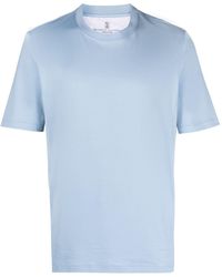 Brunello Cucinelli - Round-neck Cotton T-shirt - Lyst
