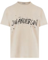 JW Anderson - Logo-Print T-Shirt - Lyst