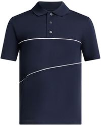 Ferragamo - Ribbed Knit Polo Shirt - Lyst