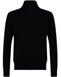 Ballantyne - Zip-Up Wool Cardigan - Lyst