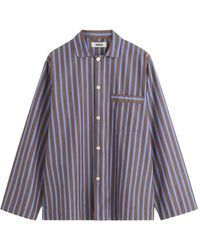 Tekla - Haut De Pyjama À Rayures - Lyst