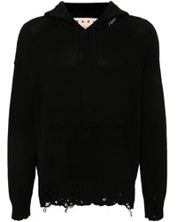 Marni - Knitted Hoodie - Lyst