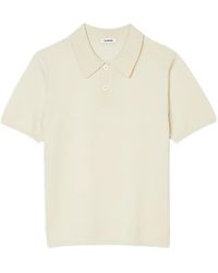 Sandro - Short-Sleeve Knitted Polo Shirt - Lyst