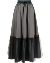 Kolor - Tiered Tulle Skirt - Lyst