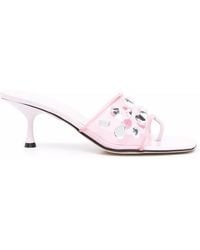 Sergio Rossi - 75Mm Crystal-Embellished Sandals - Lyst