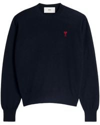 Ami Paris - Pull À Logo Ami De Coeur - Lyst