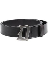 Dondup - Logo-buckle Leather Belt - Lyst