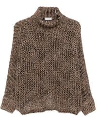 Panicale - Sequin-Embellished Roll-Neck Sweater - Lyst