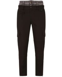 Dolce & Gabbana - Double-waist Straight-leg Trousers - Lyst