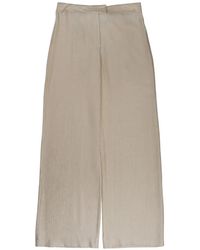 OSCAR THE COLLECTION - Crinkled Wide-Leg Trousers - Lyst