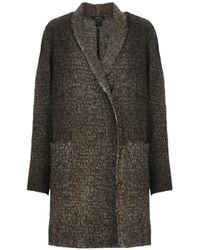 Avant Toi - Abrigo Con Ribete De Flecos - Lyst