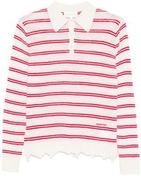 ShuShu/Tong - Striped Polo Top - Lyst