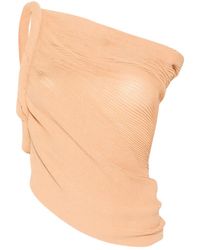 Alberta Ferretti - One-Shoulder Draped Top - Lyst