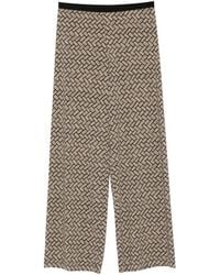 Siyu - Tallis Sense Geometric-Print Wide-Leg Trousers - Lyst