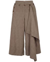 Monse - Cascade-Detail Trousers - Lyst